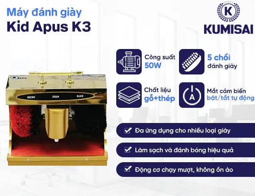 Máy đánh giày Kid Apus K3 - 2