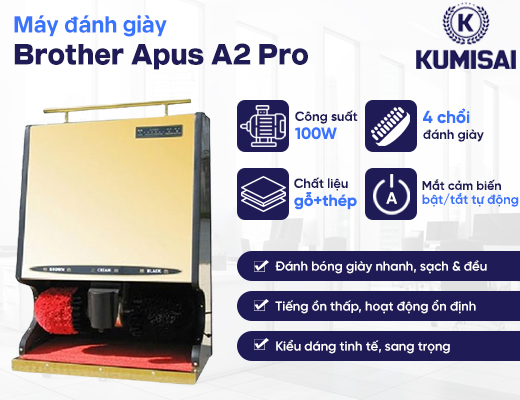 Máy đánh giày khách sạn Brother Apus A2 Pro - 2