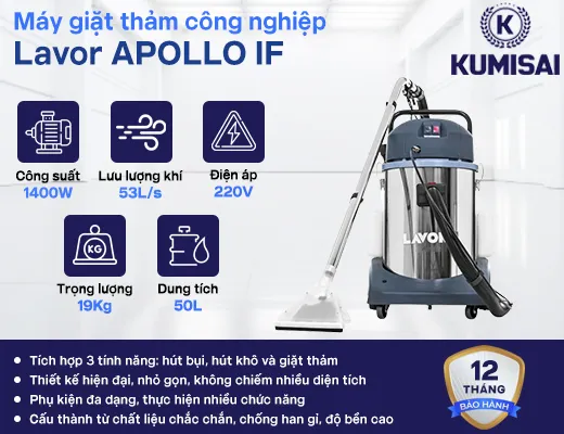 Máy giặt thảm công nghiệp Lavor APOLLO IF - 2