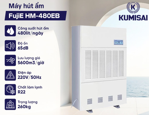 Máy hút ẩm công nghiệp FujiE HM-480EB - 2