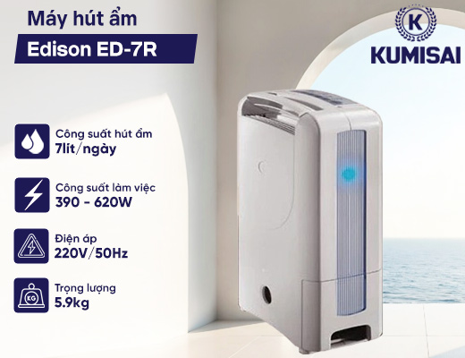 Máy hút ẩm Edison ED-7R - 2