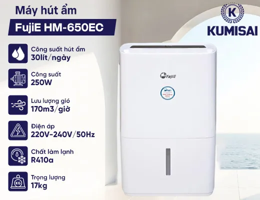 Máy hút ẩm FujiE HM-650EC - 2