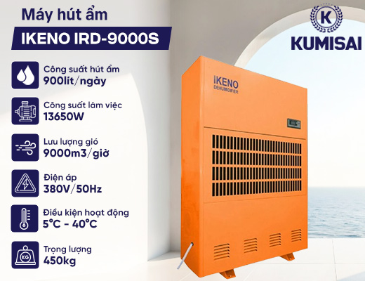 Máy hút ẩm IKENO IRD-9000S (dòng chuyên sấy) - 2