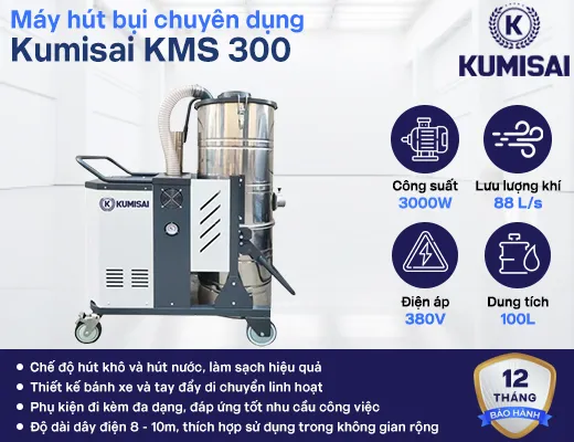Máy hút bụi chuyên dụng Kumisai KMS 300 - 2
