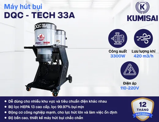 Máy hút bụi công nghiệp DQC - Tech 33A - 2