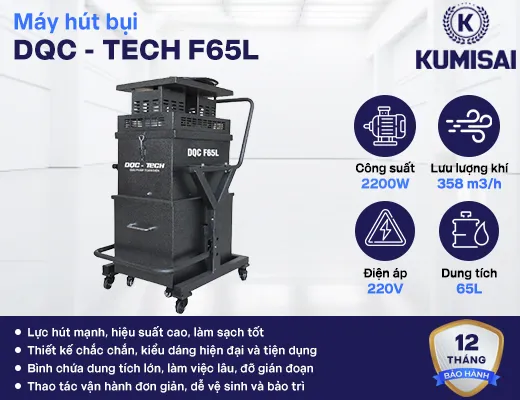 Máy hút bụi công nghiệp DQC - Tech F65L - 2