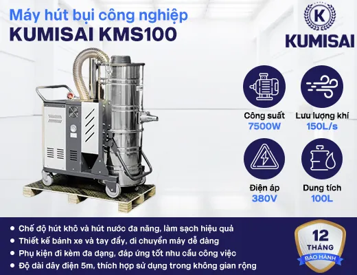 Máy hút bụi công nghiệp Kumisai KMS100 - 2
