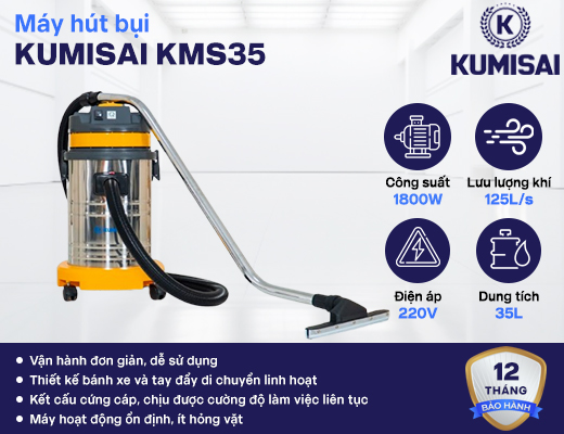 Máy hút bụi công nghiệp Kumisai KMS35 - 2