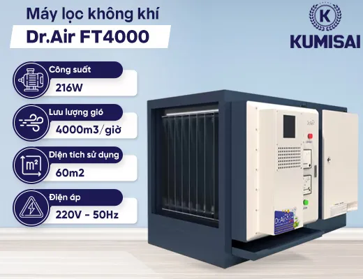 Máy lọc không khí công nghiệp Dr.Air FT4000 - 2