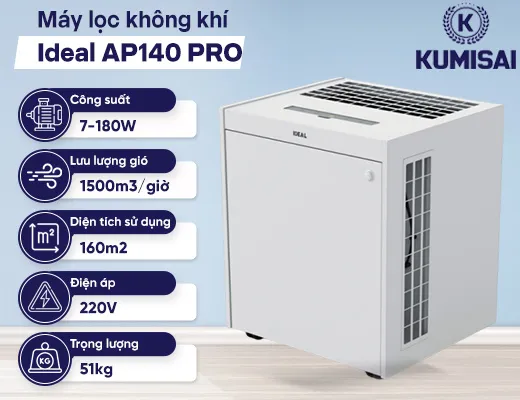 Máy lọc không khí công nghiệp Ideal AP140 PRO - 2