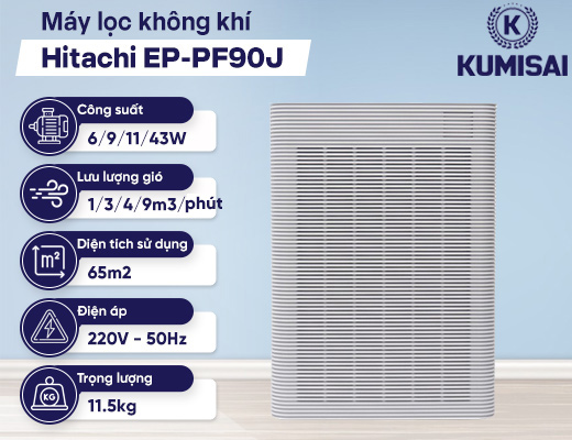 Máy lọc không khí Hitachi EP-PF90J - 2