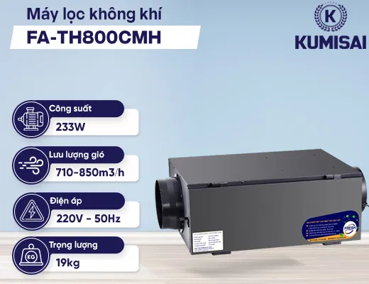 Máy lọc không khí tuần hoàn & cấp khí tươi FA-TH800CMH - 2