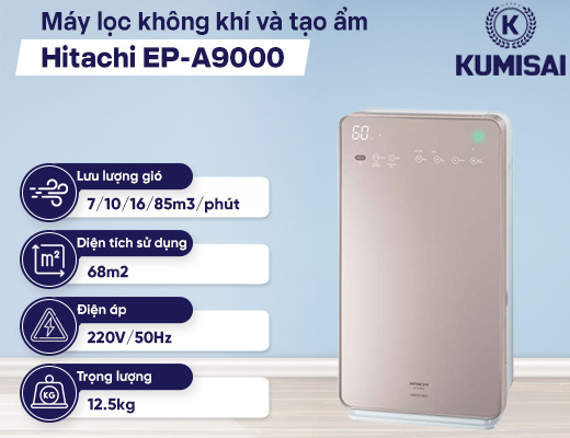 Máy lọc không khí và tạo ẩm Hitachi EP-A9000 - 2