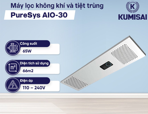 Máy lọc không khí và tiệt trùng PureSys AIO-30 - 2