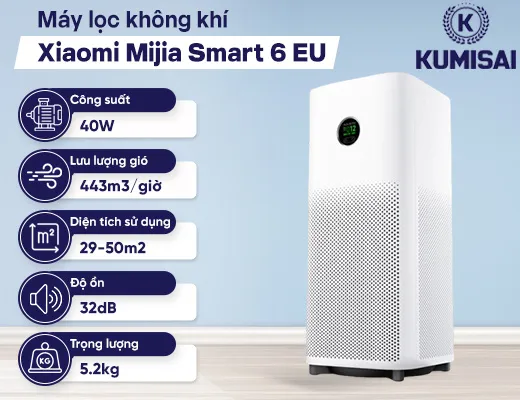Máy lọc không khí Xiaomi Mijia Smart Air Purifier 6 EU - 2