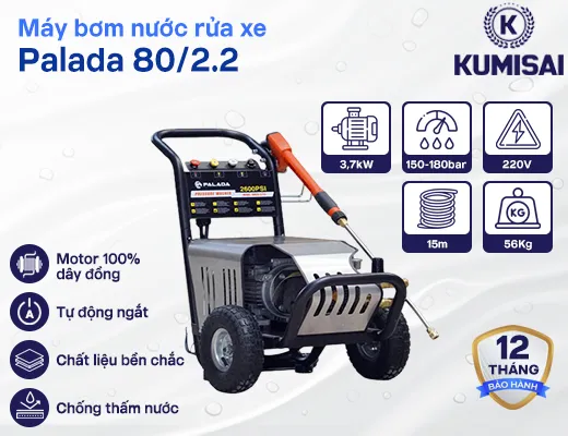 Máy rửa xe ô tô Palada 18M26-3.7T4 - 2