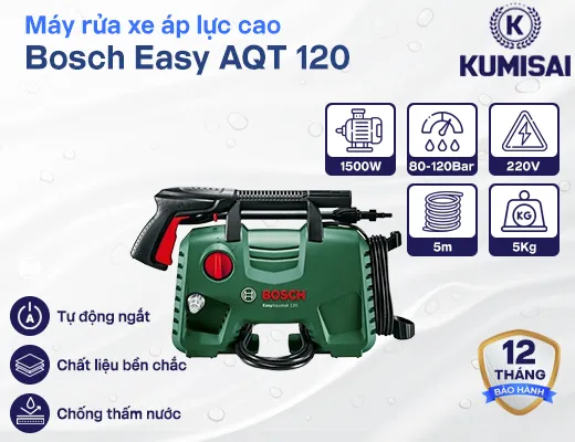 Máy rửa xe áp lực cao Bosch Easy AQT 120 1500W - 2