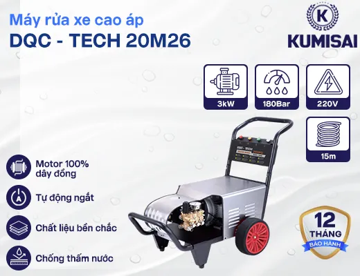 Máy rửa xe cao áp DQC - TECH 20M26 - 2