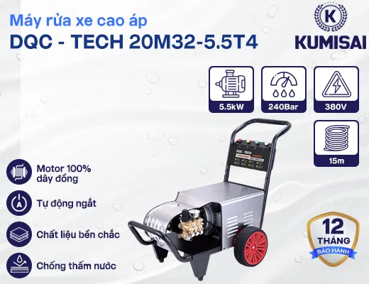 Máy rửa xe cao áp DQC - TECH 20M32-5.5T4 - 2