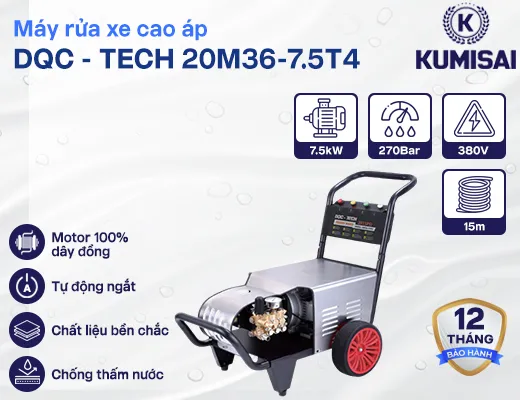 Máy rửa xe cao áp DQC - TECH 20M36-7.5T4 - 2