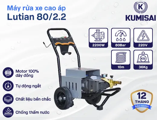 Máy rửa xe cao áp Lutian 80/2.2 - 2