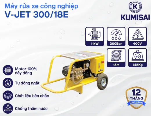 Máy rửa xe công nghiệp V-JET 300/18E - 2