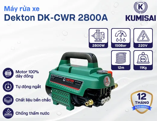 Máy rửa xe Dekton 2800W DK-CWR 2800A - 2