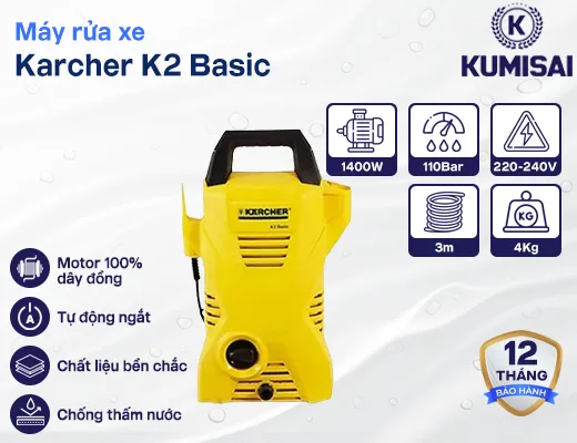 Máy rửa xe Karcher K2 Basic - 2