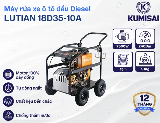 Máy rửa xe ô tô dầu Diesel LUTIAN 18D35-10A - 2