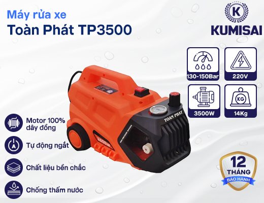 Máy rửa xe Toàn Phát TP3500 3500W - 2