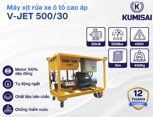 Máy xịt rửa xe ô tô cao áp V-JET 500/30 - 2