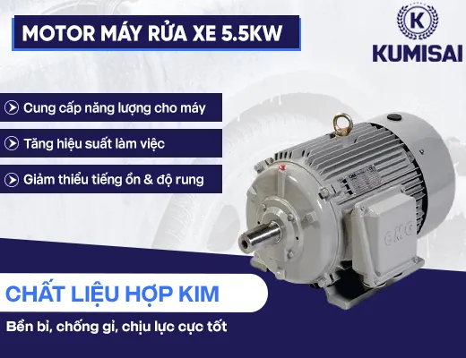 Motor điện cho máy rửa xe 5,5kW - 2