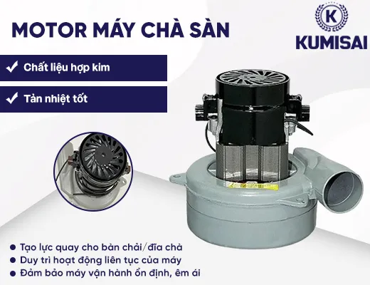 Motor máy chà sàn – Linh kiện quan trọng, bền bỉ, chính hãng - 2