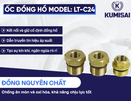 Ốc đồng hồ đo áp model: LT-C24 - 2