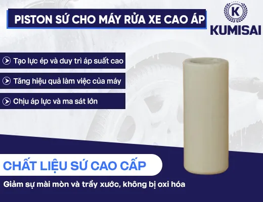 Piston sứ cho máy rửa xe cao áp - 2
