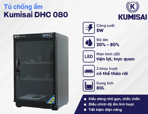 Tủ chống ẩm Kumisai DHC 080 - 2