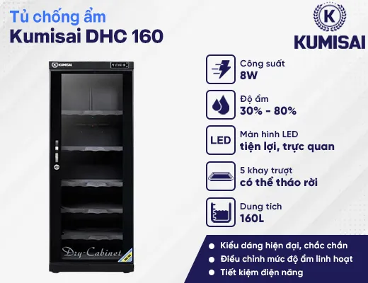 Tủ chống ẩm Kumisai DHC 160 - 2