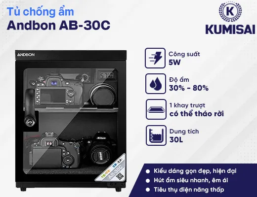 Tủ chống ẩm Andbon AB-30C (30 lít) - 2