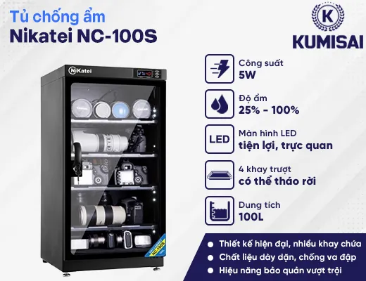Tủ chống ẩm cao cấp Nikatei NC-100S - 2