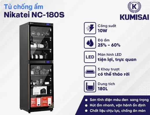 Tủ chống ẩm cao cấp Nikatei NC-180S - 2