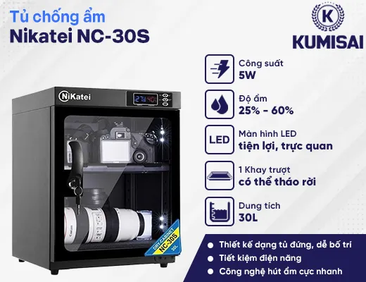 Tủ chống ẩm cao cấp Nikatei NC-30S (30 lít) - 2