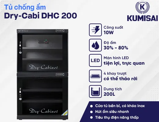 Tủ chống ẩm Dry-Cabi DHC 200 - 2