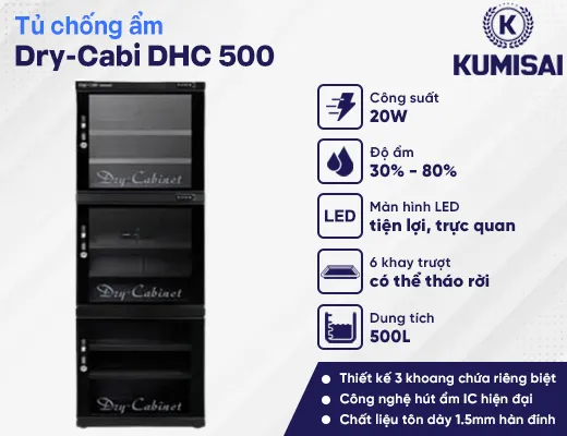 Tủ chống ẩm Dry-Cabi DHC 500 - 2