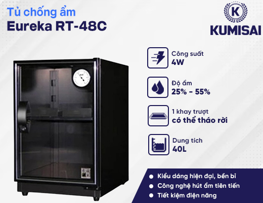 Tủ chống ẩm Eureka RT-48C - 2
