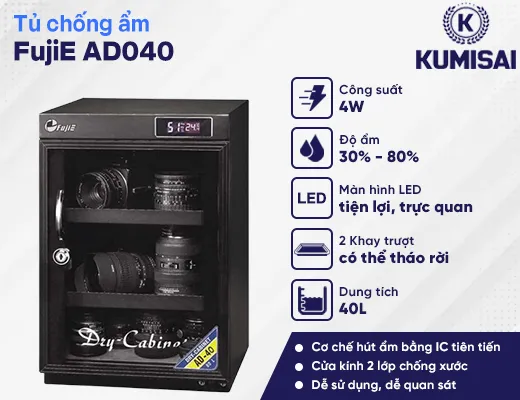 Tủ chống ẩm FujiE AD040 (40 lít) - 2