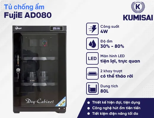 Tủ chống ẩm FujiE AD080 (80 lít) - 2