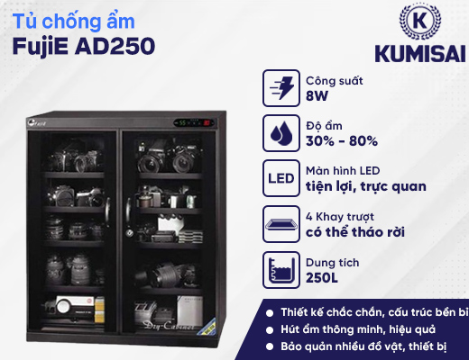 Tủ chống ẩm FujiE AD250 (250 lít) - 2