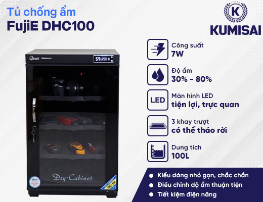 Tủ chống ẩm FujiE DHC100 (100 lít) - 2