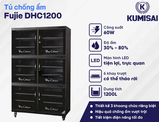 Tủ chống ẩm Fujie DHC1200 (1200 lít) - 2