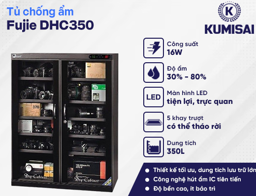 Tủ chống ẩm Fujie DHC350 (350 lít) - 2